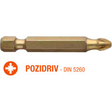 Насадка викрутки подовжена титанова PZ2 / PZ3 x 50 мм Torsion ISOTIN USH, уп.10 шт. UUSG0213631