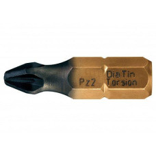 Насадка відверта титанове покриття діамантове запилення POZIDRIV PZ1/PZ2x 25 мм USH, уп.10 шт. UUSG0032360