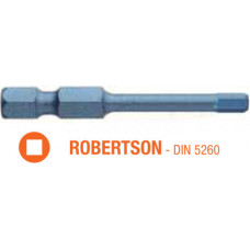 Насадка викрутки ударна TORSION ROBERTSON R1/R2 /R3 x 50 мм BLUE SHOCK USH, уп.5 шт. UUSE0063417