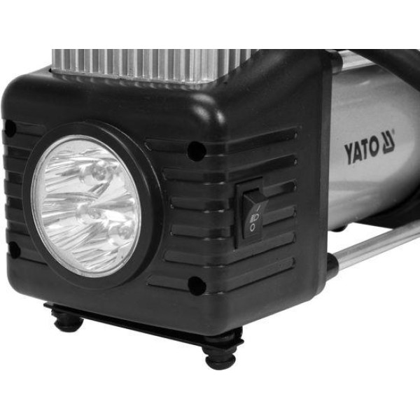 Компресор автомобільний 250 Вт з LED-лампою YATO YT-73462