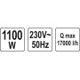 Заглибний моноблоковий насос inox YATO 1100 Вт 14 м3/год макс. висота 10 м макс. глубина 7 м YT-85343