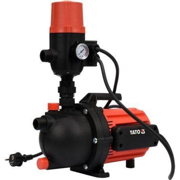 Насос для воды поверхностный YATO 600Вт 3100л/ч  макс высота 35м макс глубина 9м YT-85360