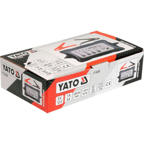 Зарядное устройство YATO 6/12В 1-4А  200Aч YT-8300