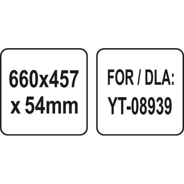 Укрепление длинной столешницы YATO 658.6 x 457.3 x 54 мм YT-08940