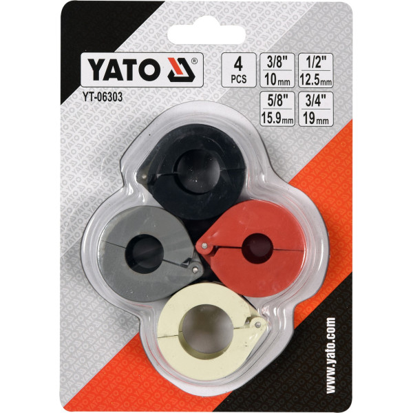 Клипсы для соединения систем кондиционирования 3/8" 1/2" 5/8" 3/4" YATO, 4шт. YT-06303