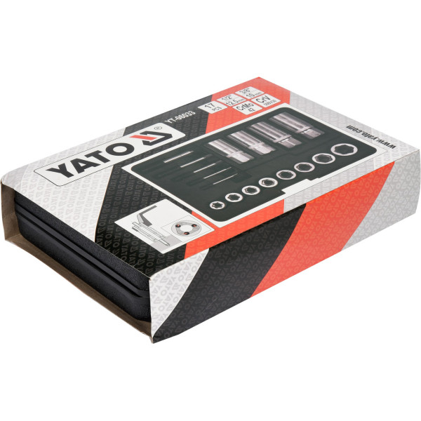 Набір головок для скручених гайок 1/2" і 3/8" YATO 17 передм. YT-06033