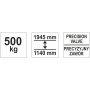 Підіймач коробок передач на колесах YATO до 500 кг YT-55600