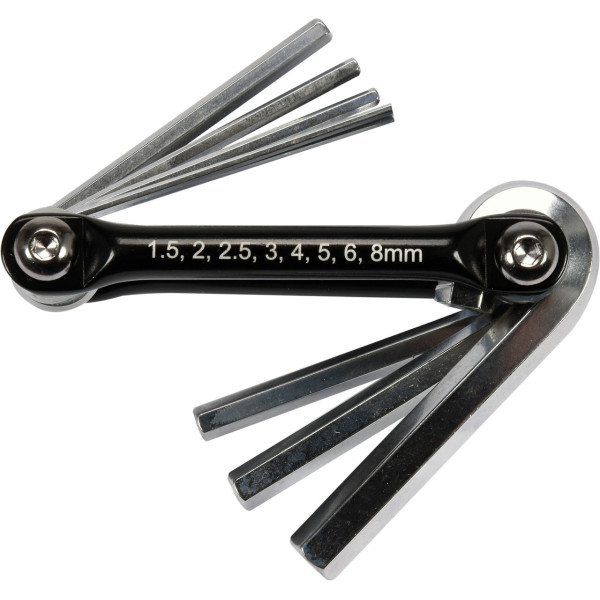 Набір шестигранних ключів HEX H1.5-H8 TORX T6-T25 YATO, 24 шт. YT-05640