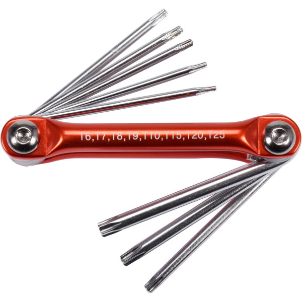 Набір шестигранних ключів HEX H1.5-H8 TORX T6-T25 YATO, 24 шт. YT-05640