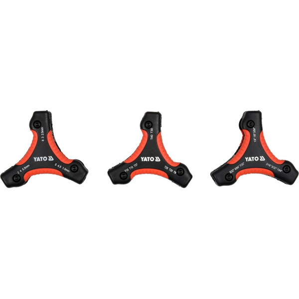 Набір ключів шестигранних HEX H1.5-H6 TORX T9-T40 YATO 26 шт. YT-05644