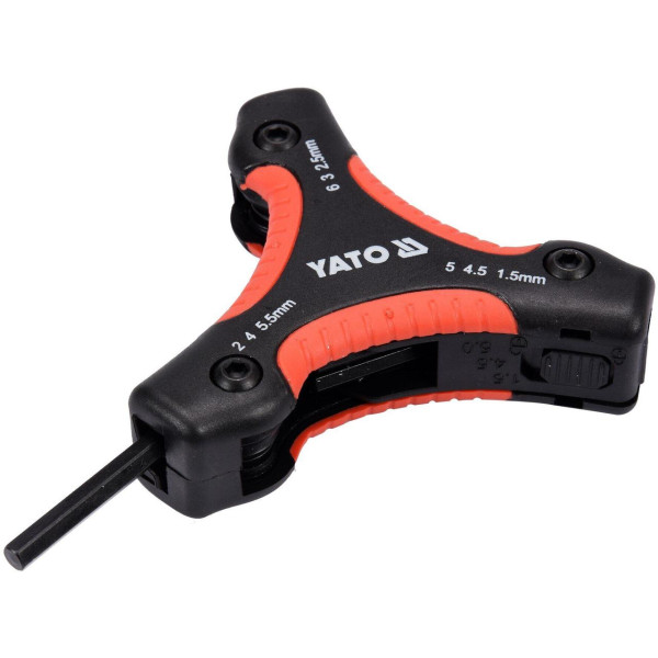 Набір ключів шестигранних HEX H1.5-H6 TORX T9-T40 YATO 26 шт. YT-05644