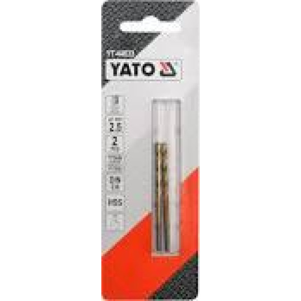 Свердло для металу 1х34/12 мм із титановим покриттям YATO 2 шт. YT-44630