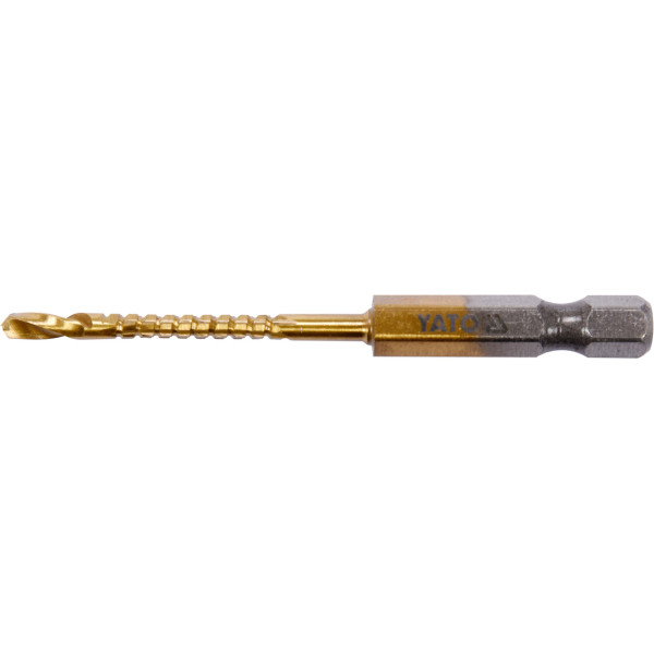 Свердло для металу фрезерувальне 3 х 70/35 мм HEX 1/4" YATO YT-44820 YT-44820
