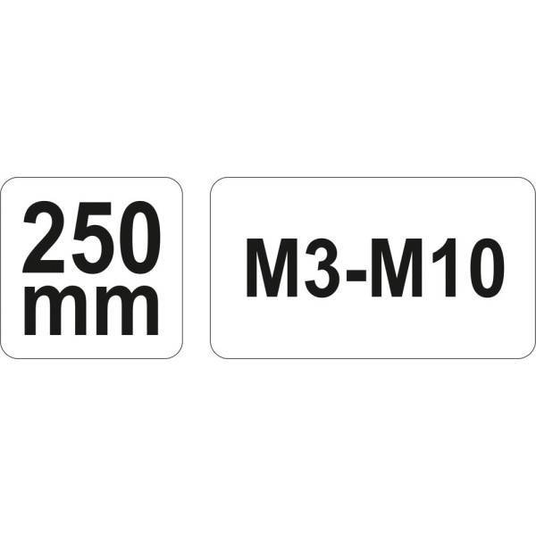 Вороток для позначників M3-M10 з тріскачкою YATO 250 мм YT-2997