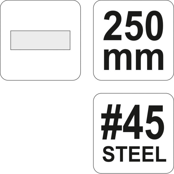 Рашпиль для дерева плоский YATO 250 мм #45 YT-6219