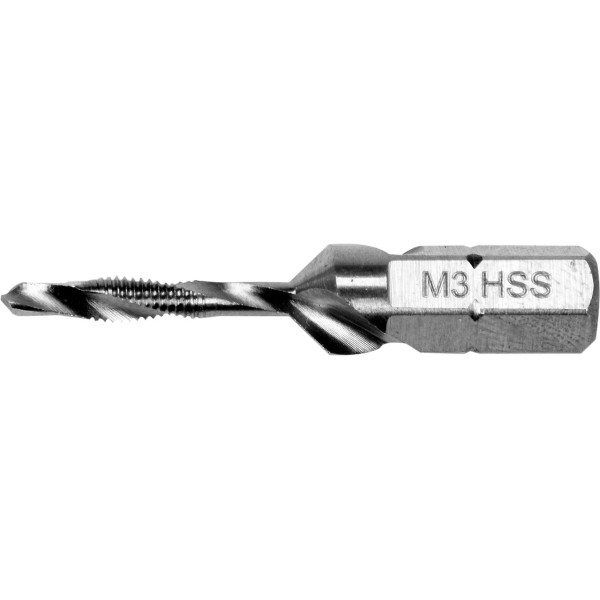 Позначник комбінований М3х0.5мм HEX1/4" YATO 36/5мм YT-44840
