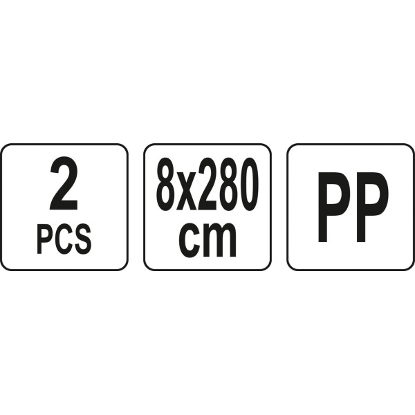 Ремни для переноса мебели для предплечья 8х280см YATO 2 шт YT-74260