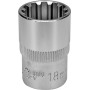 Головка торцевая "Spline" 1/2" короткая YATO 18мм YT-14830