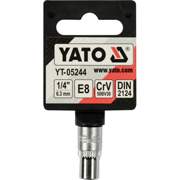 Головка торцевая TORX E8 1/4 YT-05244