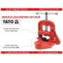 Тиски откидные для труб до 90мм (3") YATO YT-6512