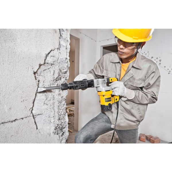 Відбійний молоток мережевий STANLEY SDS-Max 1010 Вт 8.5Дж у кейсі STHM5KS