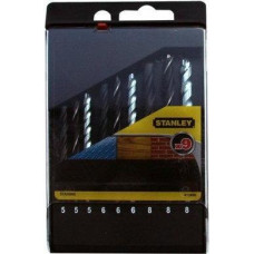 Набор сверл 5/6/8мм универсальных STANLEY Basic металл / кирпич / дерево  9 шт. STA56005-QZ