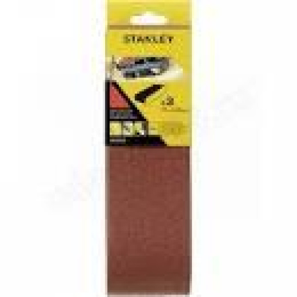 Лента шлифовальная 75 x 457мм STANLEY 3шт. Р60 / P150 STA33096-XJ