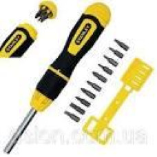 Викрутка Stanley Multibit реверсивна зі змінними бітами 10 шт. 0-68-010