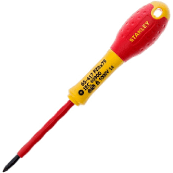 Викрутка діелектрична STANLEY FatMax Philips/Pozidriv VDE 1000V в асортименті 0-65-414