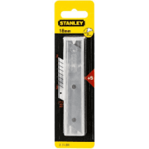 Лезвие отламывающееся 18мм для выдвижных строительных ножей Stanley, 5/10/50/100 шт. 2-11-301