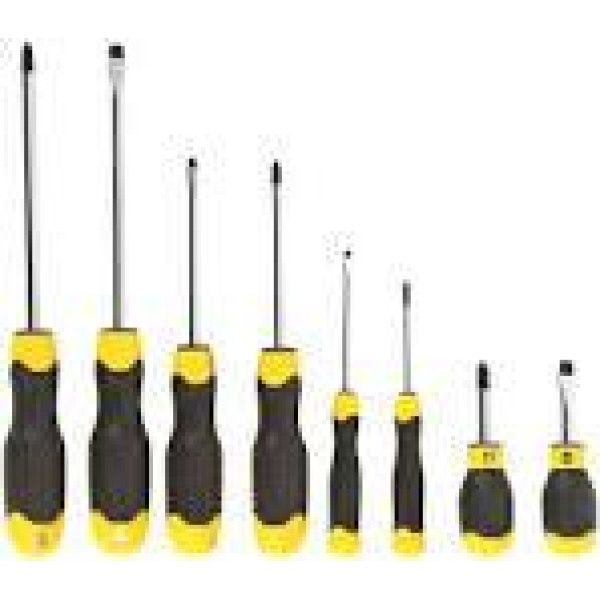 Набір викруток Phillips (PH)/Slotted (SL) Stanley CUSHION GRIP 8 шт. 0-65-011