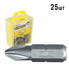 Насадка отверточная шестигранная 1/4" "Philips" PH1 х 25 мм STANLEY, 25 шт 1-68-942