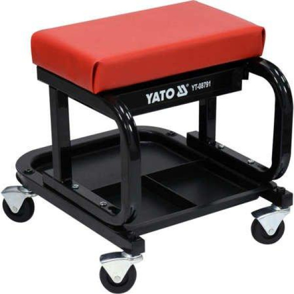Табурет на колесах з ящиком YATO, 440х360х390мм YT-08791