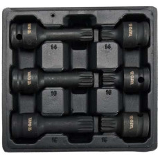 Набір ударних викруткових насадок 1/2" SPLINE M14/M16/M18 YATO, 6 шт. YT-10652