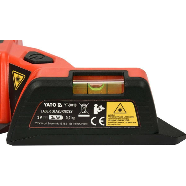 Рівень лазерний для укладання плитки YATO, 2 лазера кут 90° YT-30410