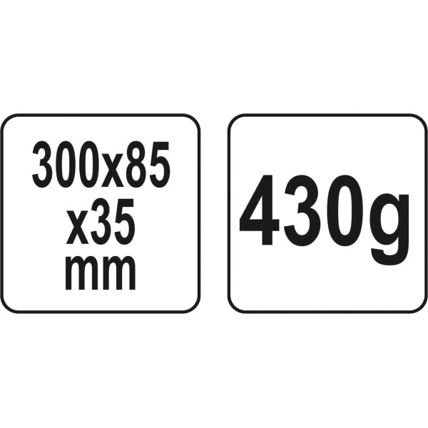 Клин для раскола древесины пластиковый YATO 300х85х35мм YT-79880