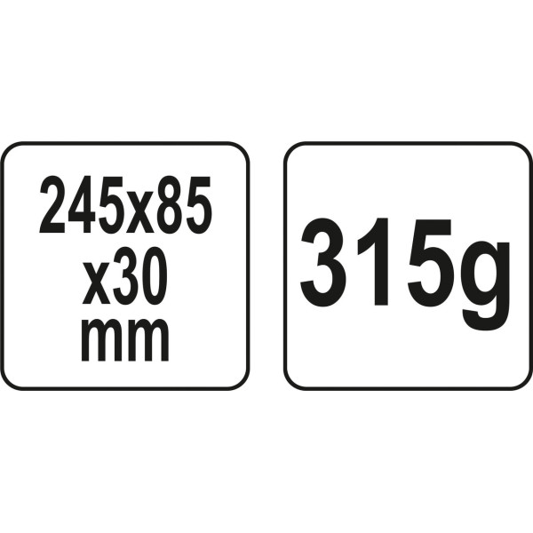 Клин для раскола древесины пластиковый  YATO  245х85х30мм YT-79881