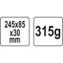 Клин для раскола древесины пластиковый  YATO  245х85х30мм YT-79881