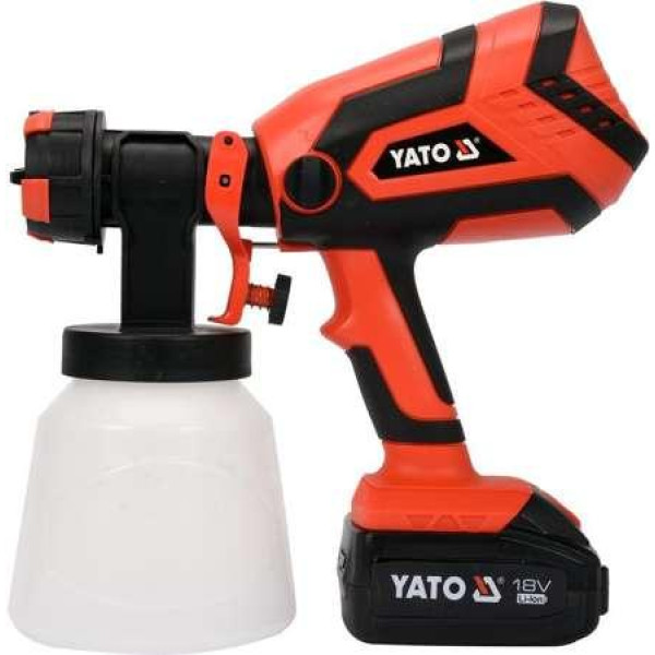 Фарборозпилювач акумуляторний YATO Li-Ion 18 В 4 А·год бачок 1 л YT-82765
