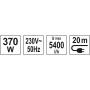 Насос для чистої води глибинний 35/80 м YATO 370 Вт 5400 л/год YT-85300