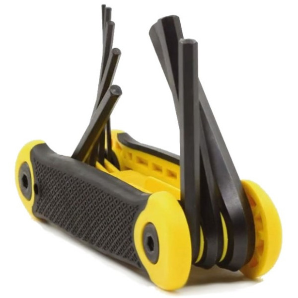 Набір шестигранних складаних ключів 1.5-8 мм у ручці Stanley 8 шт. 2-69-264