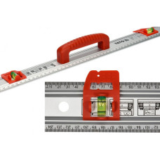 Лінійка алюмінієва з ручкою 2 капсули YATO 1000х59х2мм YT-70715