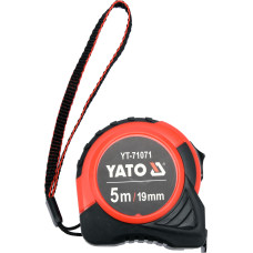 Рулетка стальная 5м х19мм YATO нейлоновое покрытие YT-71071