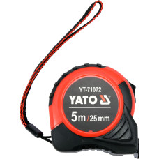 Рулетка 5 м Х 25 мм сталева стрічка нейлонове покриття YATO YT-71072
