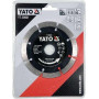 Диск алмазный сегментированный 115x22.2x1.8 по камню/бетону YATO в мокром/сухом режиме YT-59961