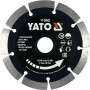 Диск отрезной алмазный 125x2x22.2 по камню/бетону YATO в мокром/сухом режиме YT-59962