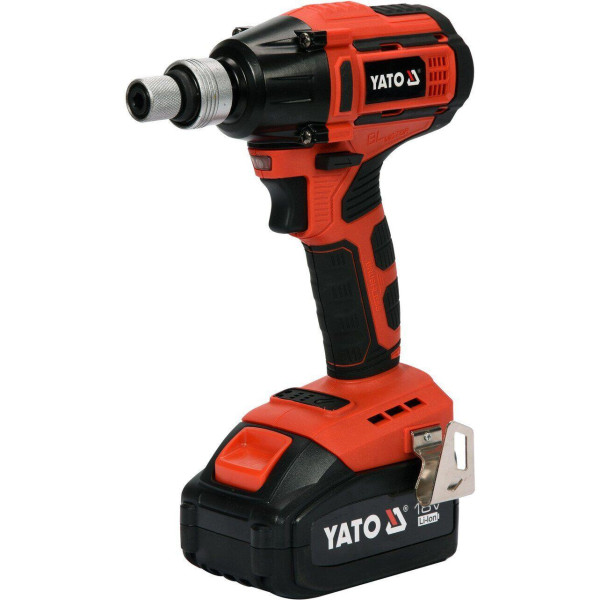 Гайковерт акумуляторний безщітковий YATO 1/2" 250 Нм Li-Ion 18 В 3 А·год у кейсі YT-82802