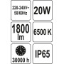 Прожектор с SMD-диодным излучателем YATO 20Вт 230В 1800лм 28диодов YT-81823