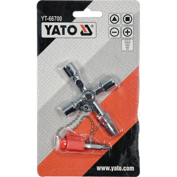 Ключ универсальный для сервисных шкафов YATO YT-66700