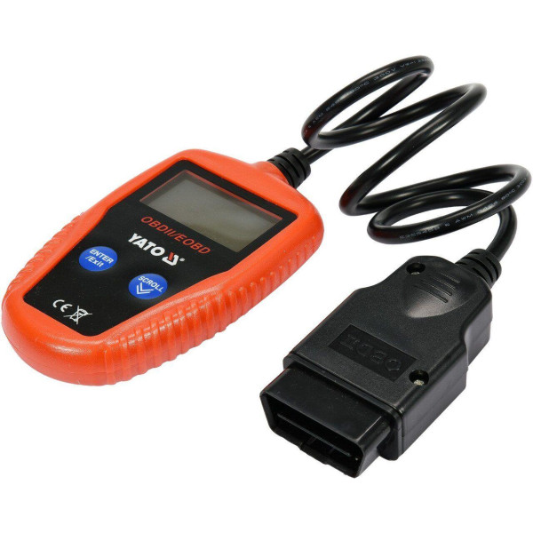 Тестер діагностичний OBD2 з LCD-дисплеєм YATO YT-72977